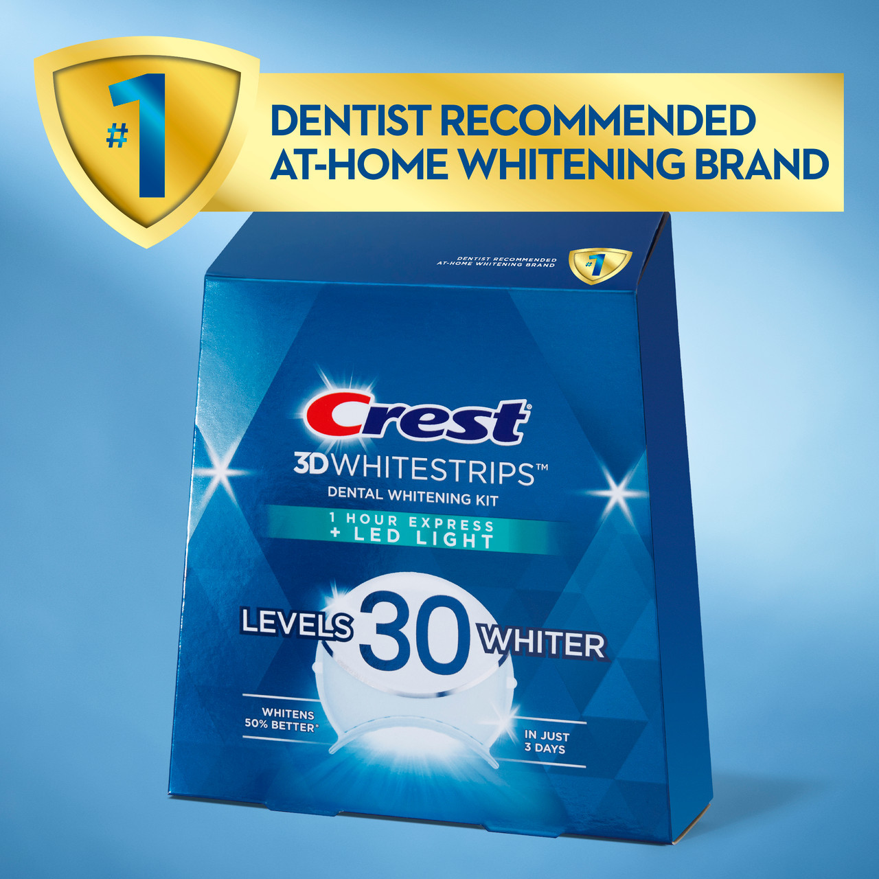 Accessori Oral-B Crest 3DWhitestrips Dental Whitening Kit 1 Hour Express + LED Corallo | IT_OB39369