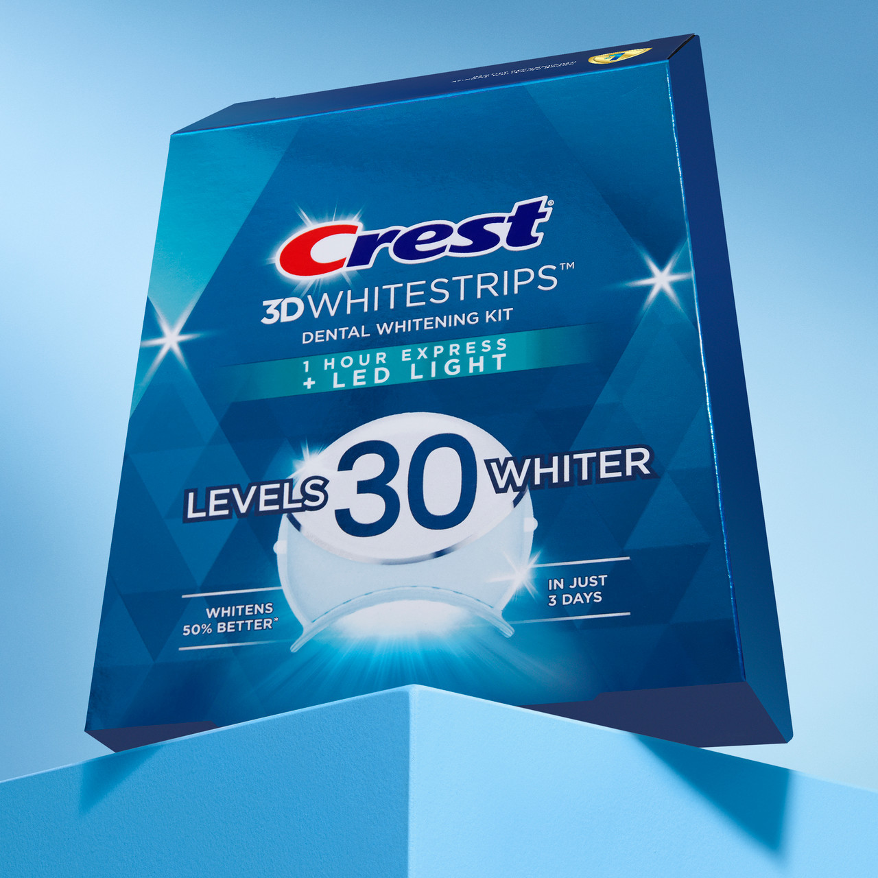 Accessori Oral-B Crest 3DWhitestrips Dental Whitening Kit 1 Hour Express + LED Corallo | IT_OB39369