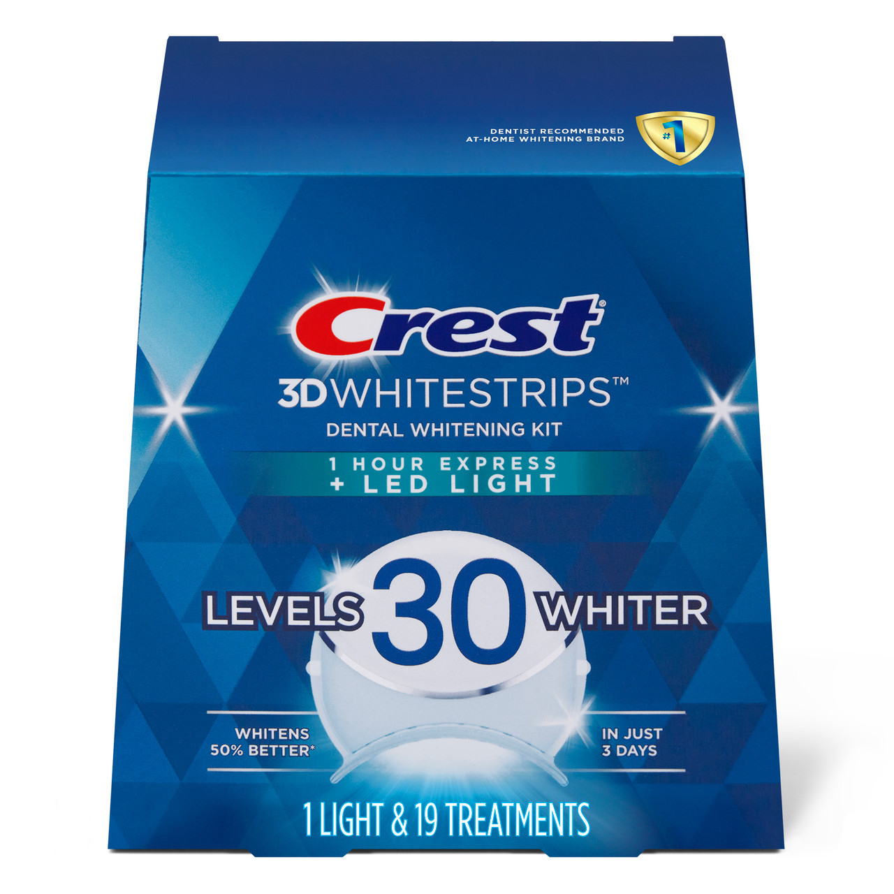 Accessori Oral-B Crest 3DWhitestrips Dental Whitening Kit 1 Hour Express + LED Corallo | IT_OB39369