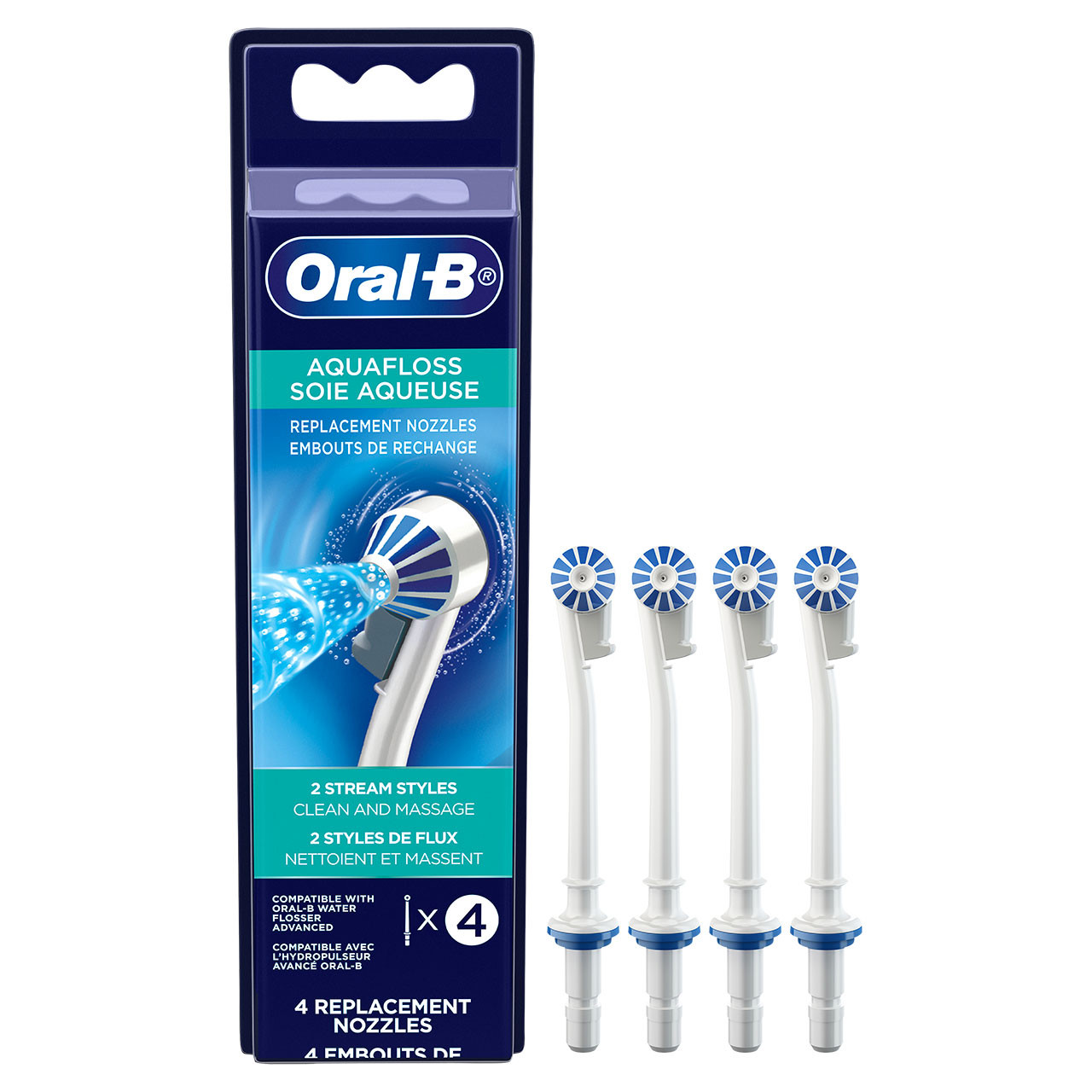 Accessori Oral-B Water Flosser Advanced Aquafloss Nozzle Bianche | IT_OB91735