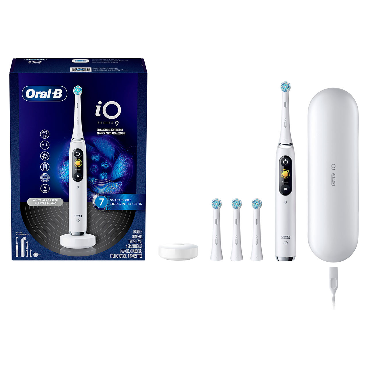 Serie iO Oral-B iO Series 9 Rechargeable Bianche | IT_OB92647